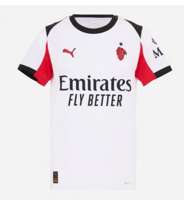 AC Milan Pervis Estupinan #2 Udebanetrøje Dame 2025-26 Kortærmet